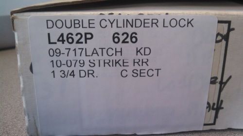 Locksmith schlage l462p 626 c keyway double cylinder deadlock new old stock for sale