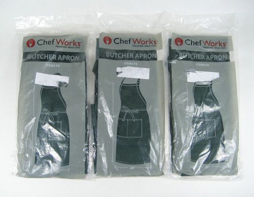 NIP Chef Works Hunter Dark Green Item #F8 34&#034;X24&#034; Kitchen Chef Butcher Apron *