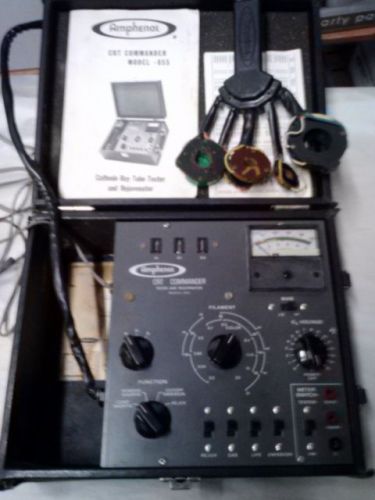 Amphenol CRT Commander Model 855 Tube Tester and Rejuvenator w/ Manuals