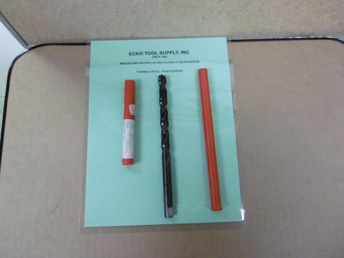 TAPER LENGTH DRILL 31/64&#034;{.4844&#034;}DIAM HIGH SPEED 118DG PT BLK OX NEW TITEX $3.85