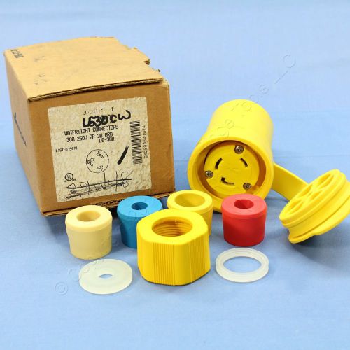 Cooper Industrial Watertight Twist Locking Plug Connector L6-30 30A 250V L630CW