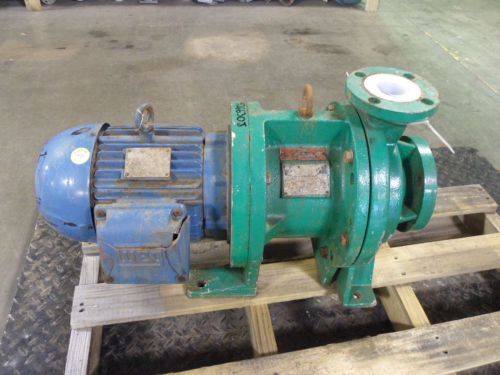 TEXEL 3X2X6 IRON PUMP / WEG MOTOR #526630J MOD:MTA-A10-P-F5-4FE TEFLON LINER