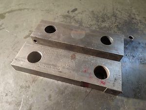 Huron HPV-6 Hard Steel Vise Jaws for Kurt D60 &amp; Similar 6&#034; Mill Milling Vises