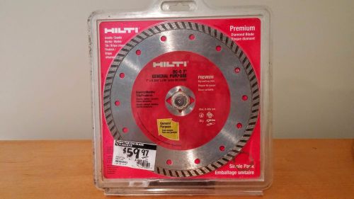 Hilti Premium DC-D 7&#034; General Purpose Cutting Diamond Blade 7&#034;x 0.094&#034;x DM Turbo