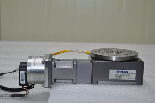 BAYSIDE ROTARY ACTUATOR R100M22111-001,  w/ MOOG DC Motor, 100mm x 100mm x 55mm