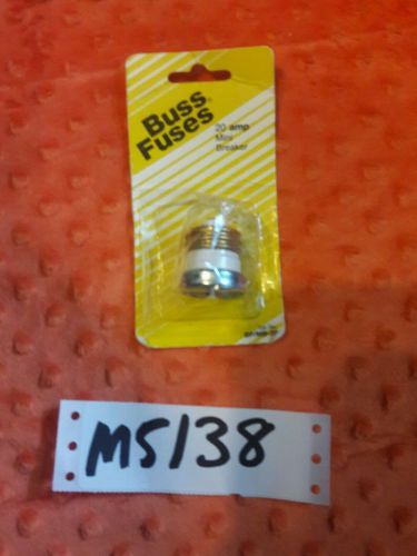 Bussmann buss bp/ mb-20 20-amp mini-breaker plug fuse 20a for sale