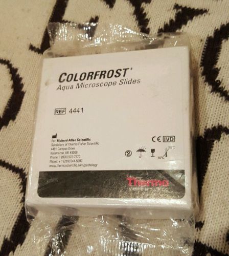 THERMO SCIENTIFIC COLORFROST AQUA MICROSCOPE SLIDES 4441