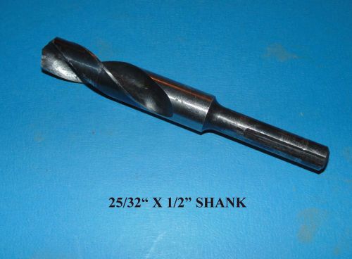 PTD TWIST DRILL 25/32&#034; X 1/2&#034; SHANK X  6.25&#034; LONG DRILL BIT HIGH SPEED