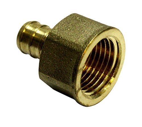 VIVO 1/2&#034; Pex Female Adapter NPT 1/2 inch Brass (pack of 3) Threaded Crimp