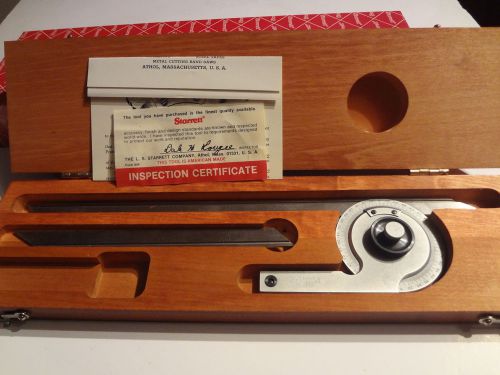 Starrett C364FZ 7&#034; &amp; 12&#034; 0 to 90 Thru 360° Universal Vernier Bevel Protractor