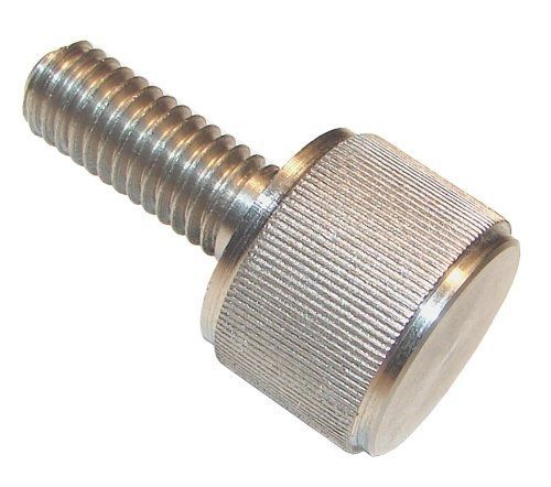 300 Series Stainless Steel Thumb Screw, Plain Finish, Knurled Head, Oversized