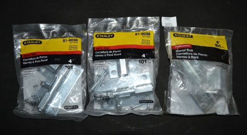 ThriftCHI ~ Stanley 81-9038 Sp1084  Heavy Duty Barrel Bolt Hardware (3)