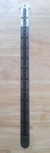 VINTAGE LETTEPRESS Standard Pica Gauge all metal 12 INCH