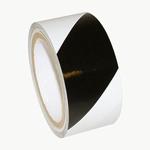 JVCC HZ-8 Hazard Warning Tape: 2 in. x 18 yds. (Black with White stripes)