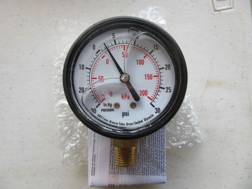 Grainger 4FLA9 Pressure Gauge 2-1/2&#034; Glvcerin Filled 0-30 PSI NEW!!! Free Ship