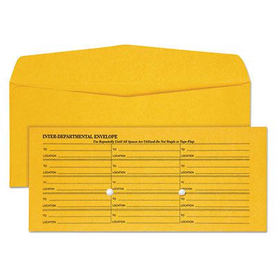 Brown Kraft Fold Flap Kraft Trade Size Interoffice Envelope, #11, 500/Box