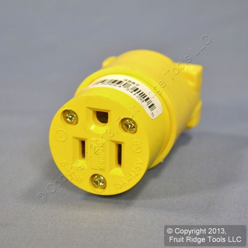 Cooper Straight Blade Connector Female Plug 15A 125V NEMA 5-15 5-15R Bulk 4887