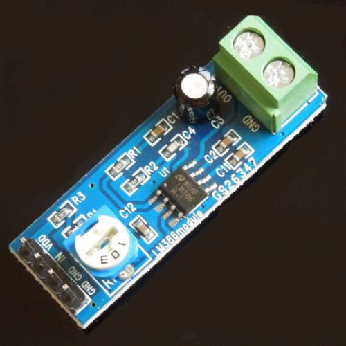 New LM386 Audio Amplifier Module 200 Times Input 10K Resistance 5V-12V