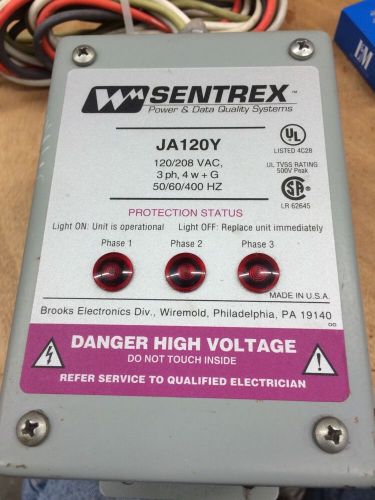 Sentrex JA120Y Surge Suppressor 120/208 3 Phase Used