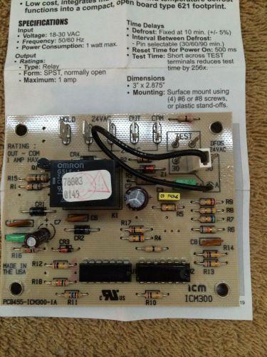 ICM 300C Heat Pump Defrost Timer HVAC