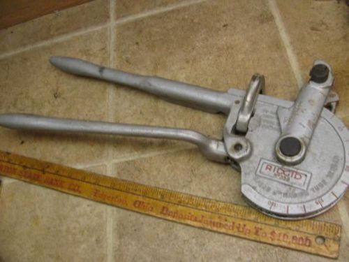 Ridgid no 358 Ratchet Pipe Tube Bender 5/8&#034; OD 3&#034; Radius