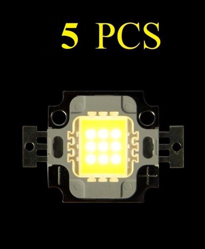 5PCS Cool White 10W LED High power LED  900mA 9 - 12V  Arduino Raspberry pi bulb