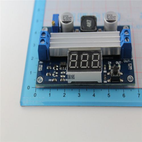 DC-DC 100W 3-35V to 3.5-35V Boost Step-up Module Power Supply + LED Voltmeter