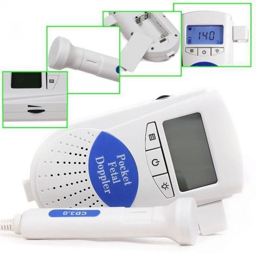 Contec fda sonoline b fetal heart doppler, backlight lcd 3mhz, gel, 2ys warranty for sale