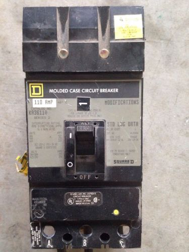 Square D Breaker 110amp 3 Phase