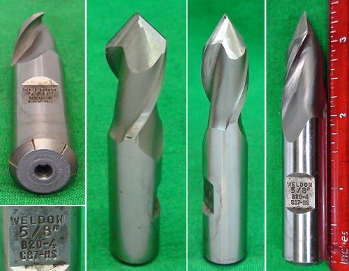 85 Degree V- Point End Mill 5/8&#034; Shank Machinist Gunsmith Milling Tool Weldon US