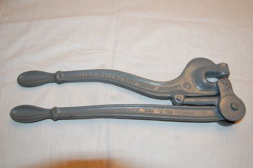 Vintage whitney metal tool no. 7 metal punch with 3/8&#034; die for sale