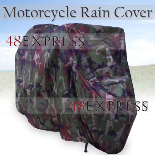 New!camo polyester motorcycle rain cover(waterproof/uv protection/anti-dust) xxl for sale