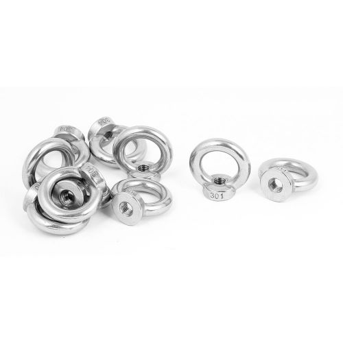 Marine M10 Female Thread 304 Stainless Steel Lifting Eye Nuts Ring 10pcs