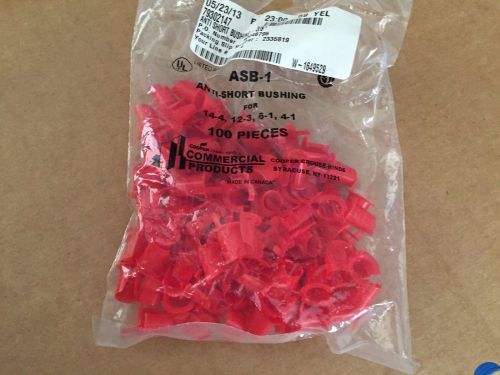 Crouse Hinds Anti-Short Bushing ASB-1 ASB1 Lot of 100 New