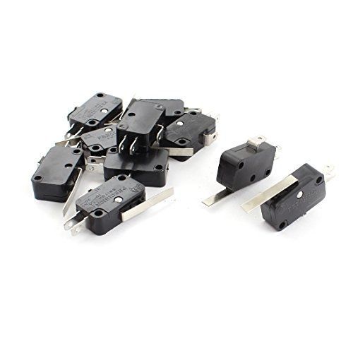 10 x micro limit switch long straight hinge lever arm spdt snap action for sale