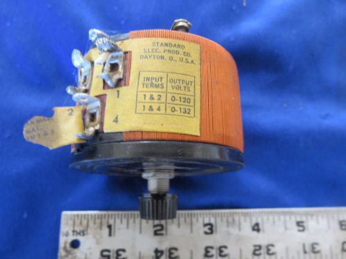 STANDARD ELEC VARIABLE TRANSFORMER VARIAC 0-120/132V 2.5A