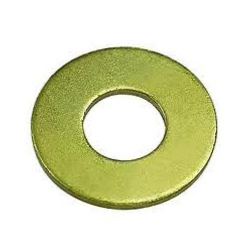 Steel Flat Washer, Zinc Yellow Chromate Plated Finish, Grade 9, 5/8&#034; Screw Size,