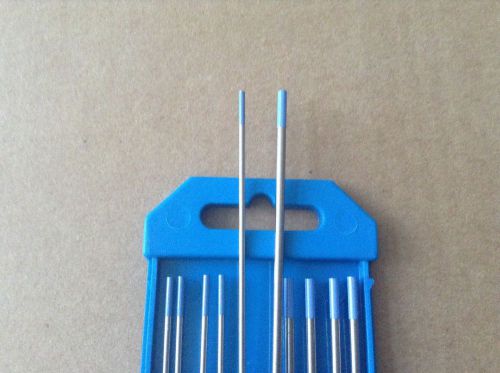 10 PCS .040&#034;&amp;1/16&#034; * 7&#034;,Blue WL20, 2% Lanthanated Tungsten  &amp; TIG Electrodes