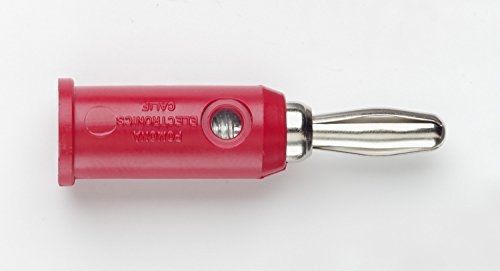 Pomona/Fluke, Banana Plug, Solderless, 10 Pcs, Red (1325-2 / 1659429)