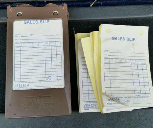 WILSON JONES Holder &amp; Sales Slip Forms 2 Part Carbonless Paper