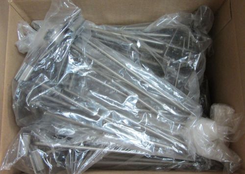 50 Brand New 8&#034; Dark Gray Green Slatwall Hooks Slot Wall