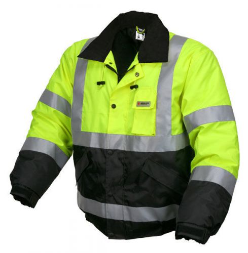 MCR Safety BBCL3LXL Luminator Class 3 Hi Viz Jacket, Insulated, Free Shipping!!