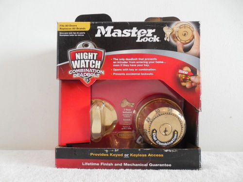 Master Lock Combination Security Home Door Protection Night Watch Safe Key Less