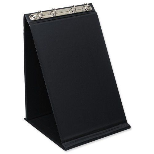 Bantex 4-Ring 20mm Portrait A3 Flip-Over Easel Presenter Collapsible - Black