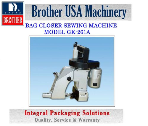 BAG CLOSER SEWING MACHINE MODEL GK-261A  FOR INDUSTRIAL USE NEW  110V, US $3500 – Picture 0