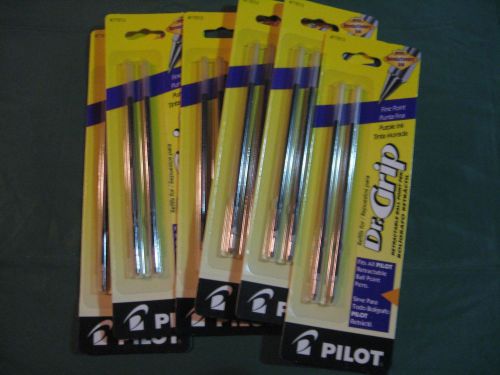 Pilot Dr.Grip Fine Point Purple Ink Ball Point Pen Refill #77213. Lot of 6 Pkgs.