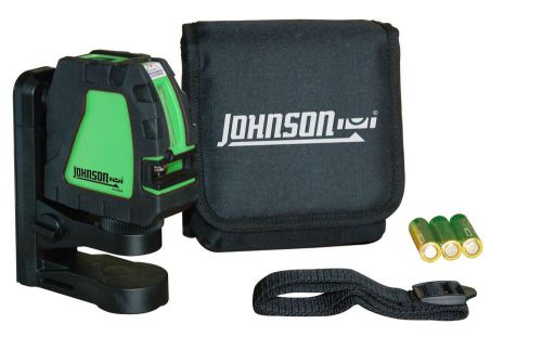 Johnson level &amp; tool 40-6656 self-leveling cross-line laser green beam for sale