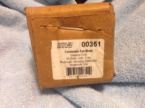 EM33501 Mars Condenser Fan Motor 00351 NEW OEM EM&amp;S Sealed cooler 35 watt 115V