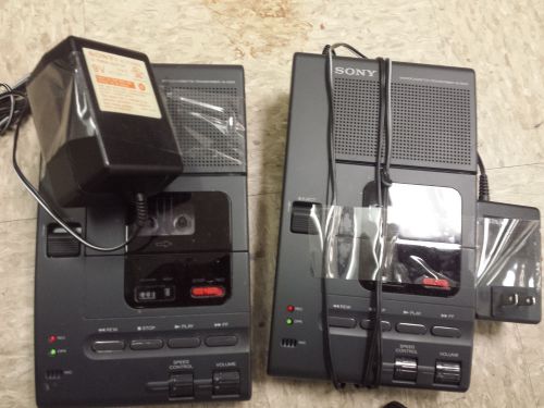 lot of 2 Sony M2000 MICROCASSETTE TRANSCRIBER SYSTEM