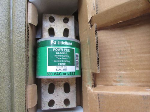 Littelfuse KLPC3000 Hi-Interrupting Fuse 3000 Amp 600V Class J NEW!!! in Box